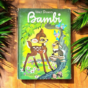 VINTAGE 1968 Disney Bambi Hardcover Book